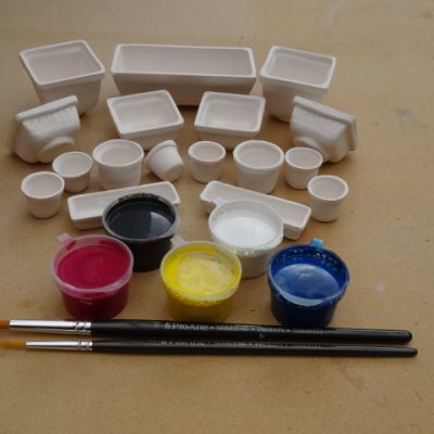 Mini pot painting kit