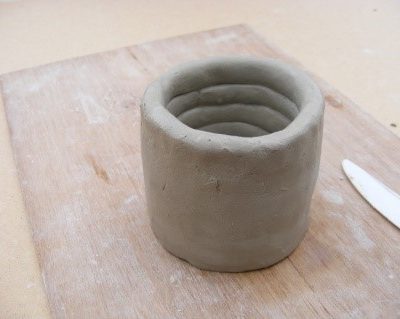 Coil pot container.